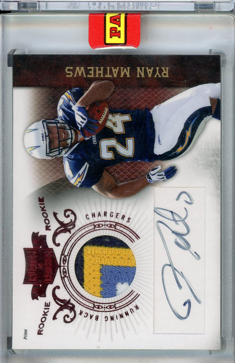 2010 Panini #231 Ryan Mathews Plates & Patches Auto /699