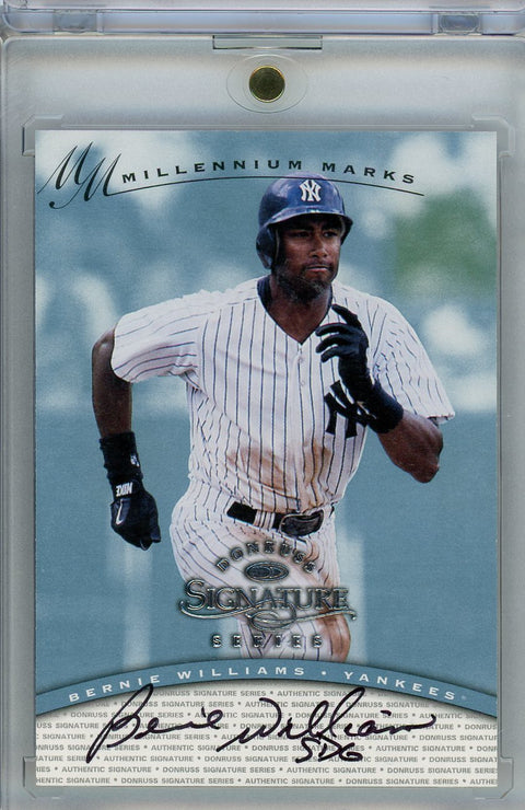 1997 Donruss Signature #0213 Bernie Williams Millennium Markers