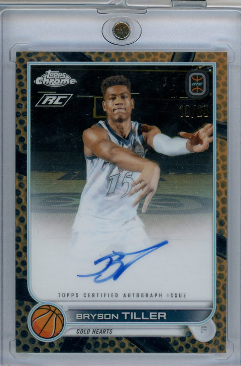 2023 Topps Chrome OTE #CA-BT2 Bryson Tiller Certified Auto /25