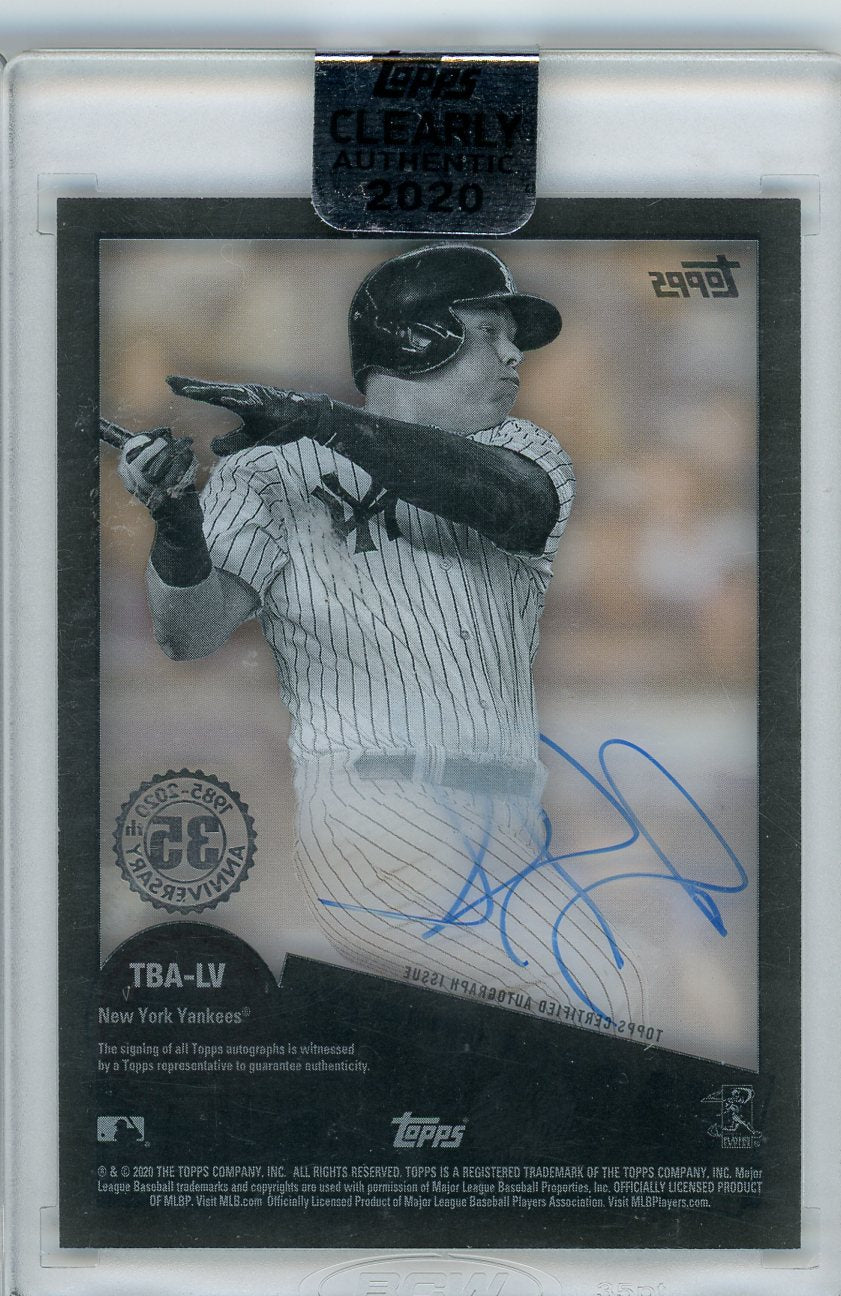 2020 Topps #TBA-LV Luke Voit Clearly Authentic Auto