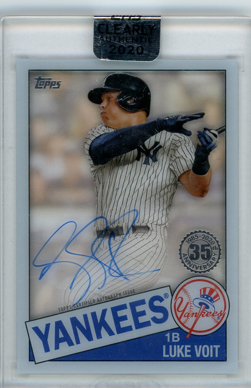 2020 Topps #TBA-LV Luke Voit Clearly Authentic Auto