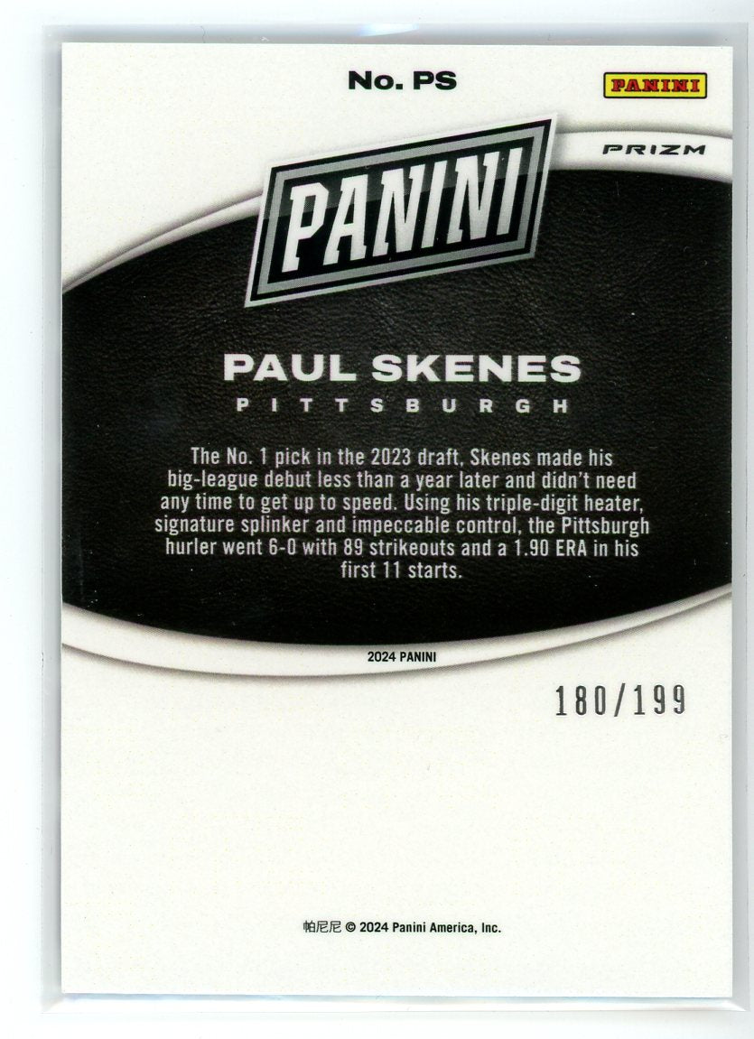 2024 Panini Black Friday #PS Paul Skenes Silver Foil /199