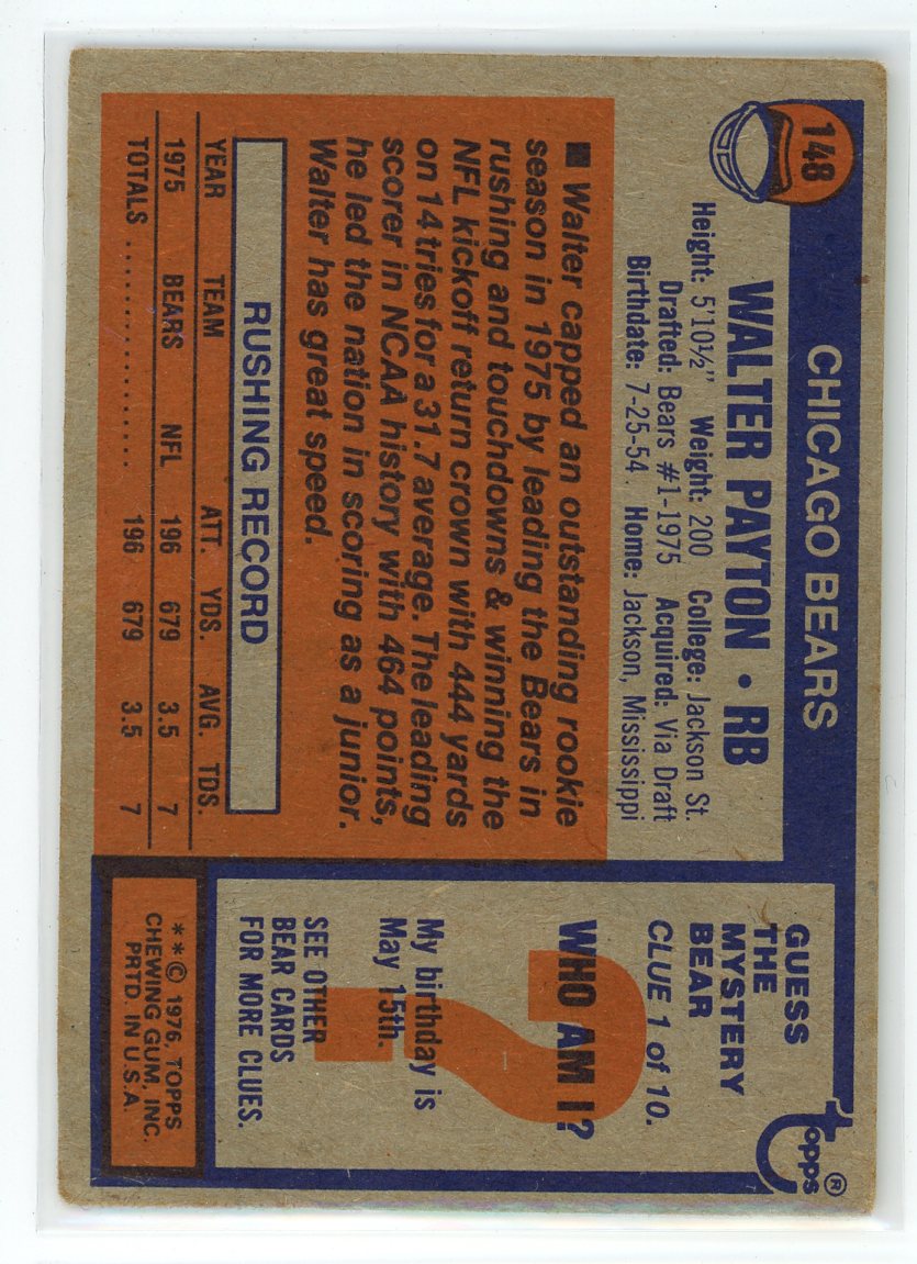 2001 Topps Archives Reserve #80 Walter Payton