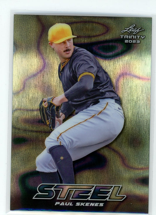 2023 Leaf Trinity #S-53 Paul Skenes Steel