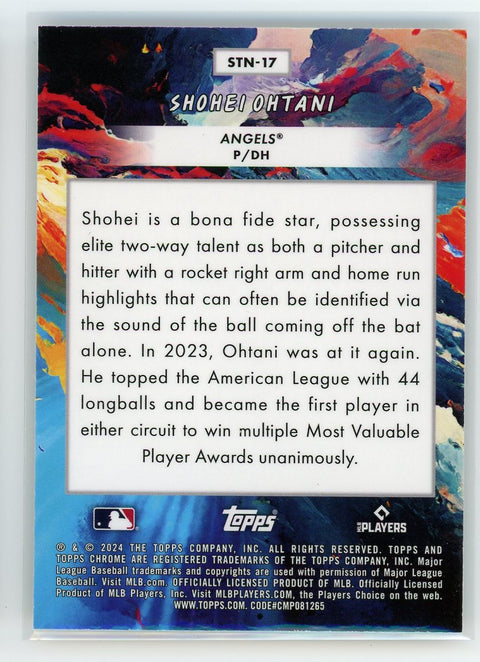 2024 Topps Chrome #STN-17 Shohei Ohtani Stars In The Night Refractor