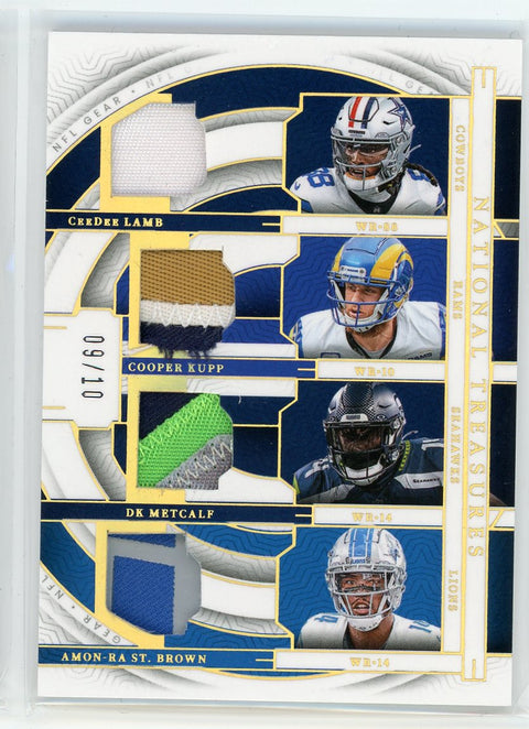 2023 Panini National Treasures #GQM-WR1 CeeDee L./Cooper K.... Patch /10