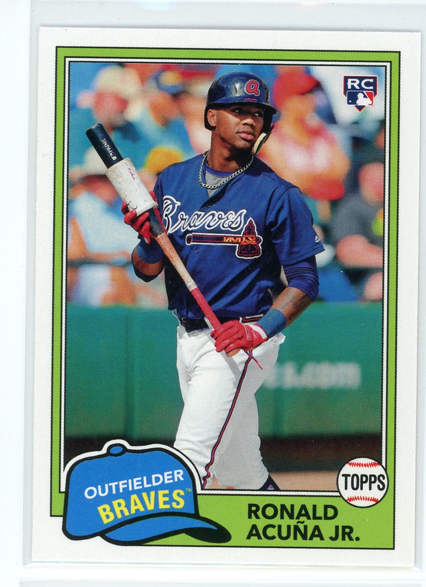 2018 Topps Archives #212 Ronald Acuña Jr. 1981 Topps Logo Swap