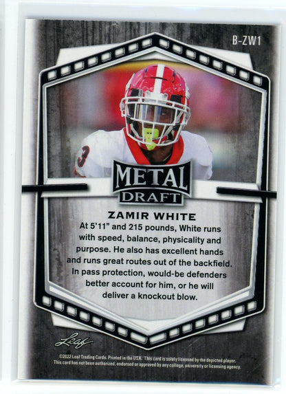 2022 Leaf #B-ZW1 Zamir White Metal Draft Purple Crystal