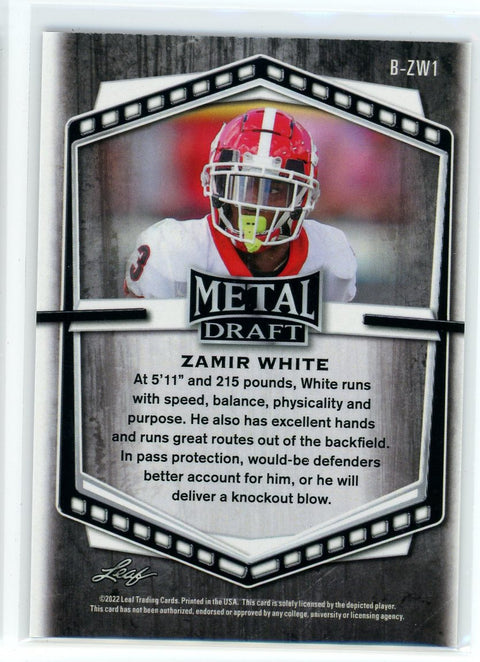2022 Leaf #B-ZW1 Zamir White Metal Draft Purple Crystal