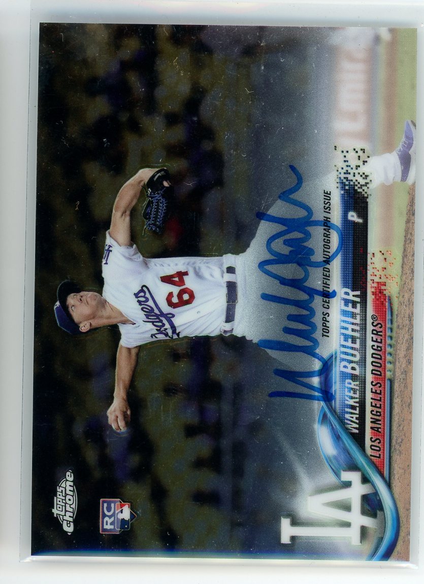 2018 Topps Chrome #RA-WB Walker Buehler Rookie Autographs