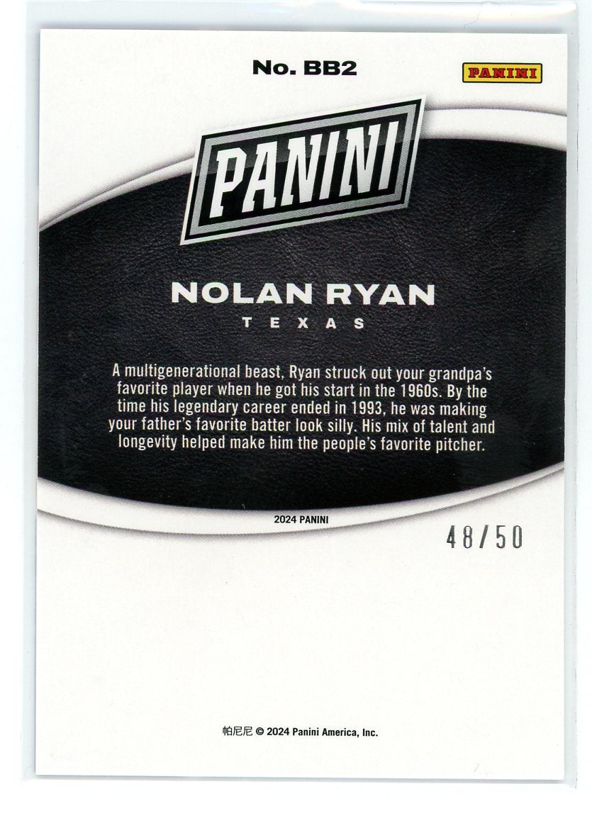 2024 Panini Black Friday #BB2 Nolan Ryan Blue /50