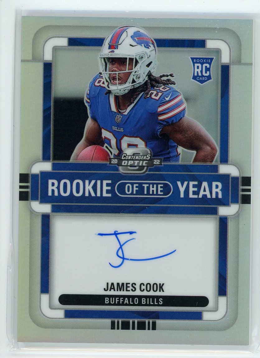 2022 Panini Contenders Optic #ROY-JC James Cook Rookie of the Year prizm /75