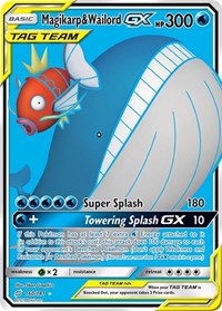 Pokemon SM - Team Up Magikarp & Wailord GX (Full Art)