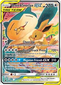 Pokemon SM Promos Eevee & Snorlax GX - SM169