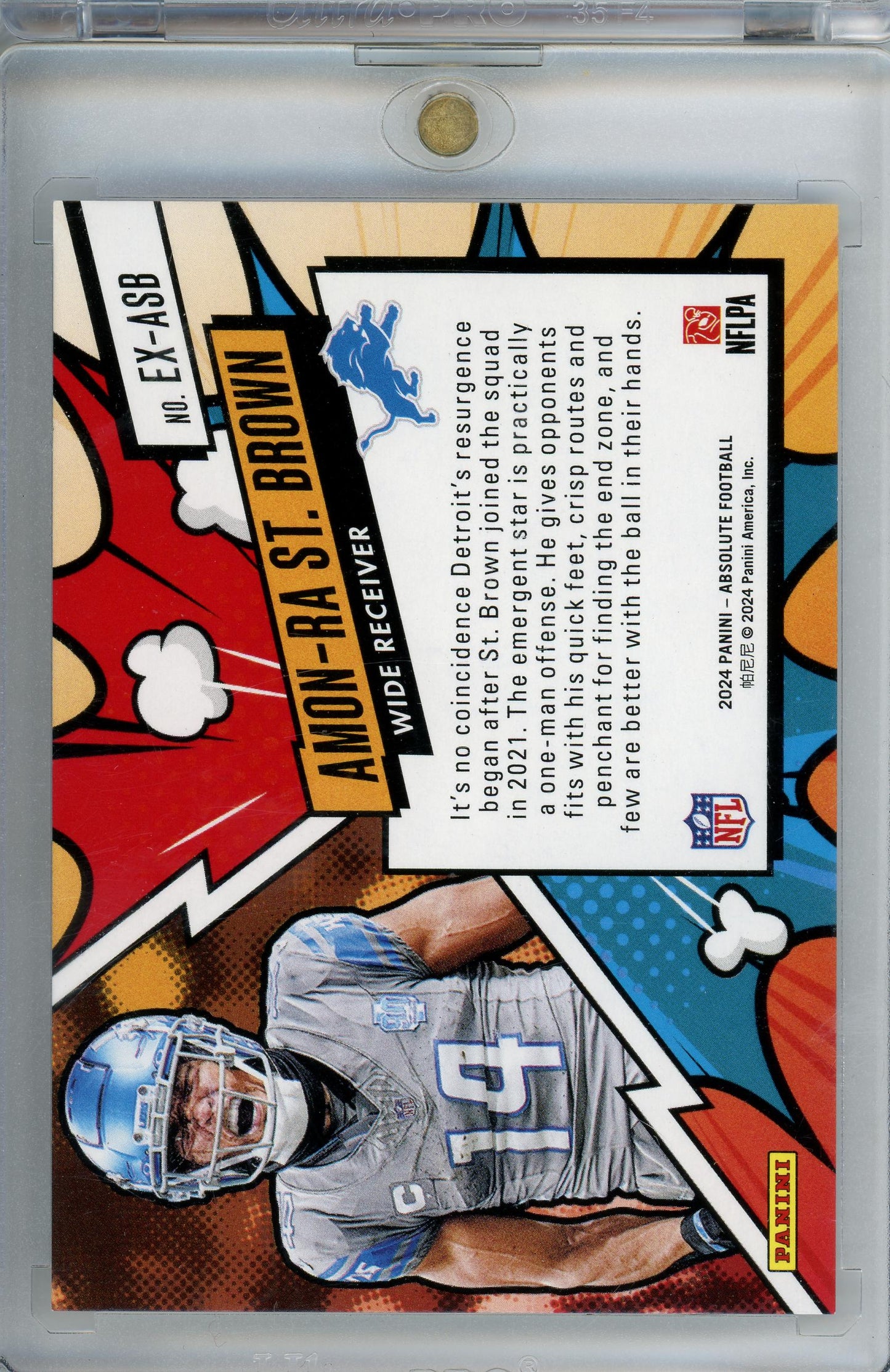 2021 Panini Absolute #EX-ASB Amon-Ra St.Brown Explosive