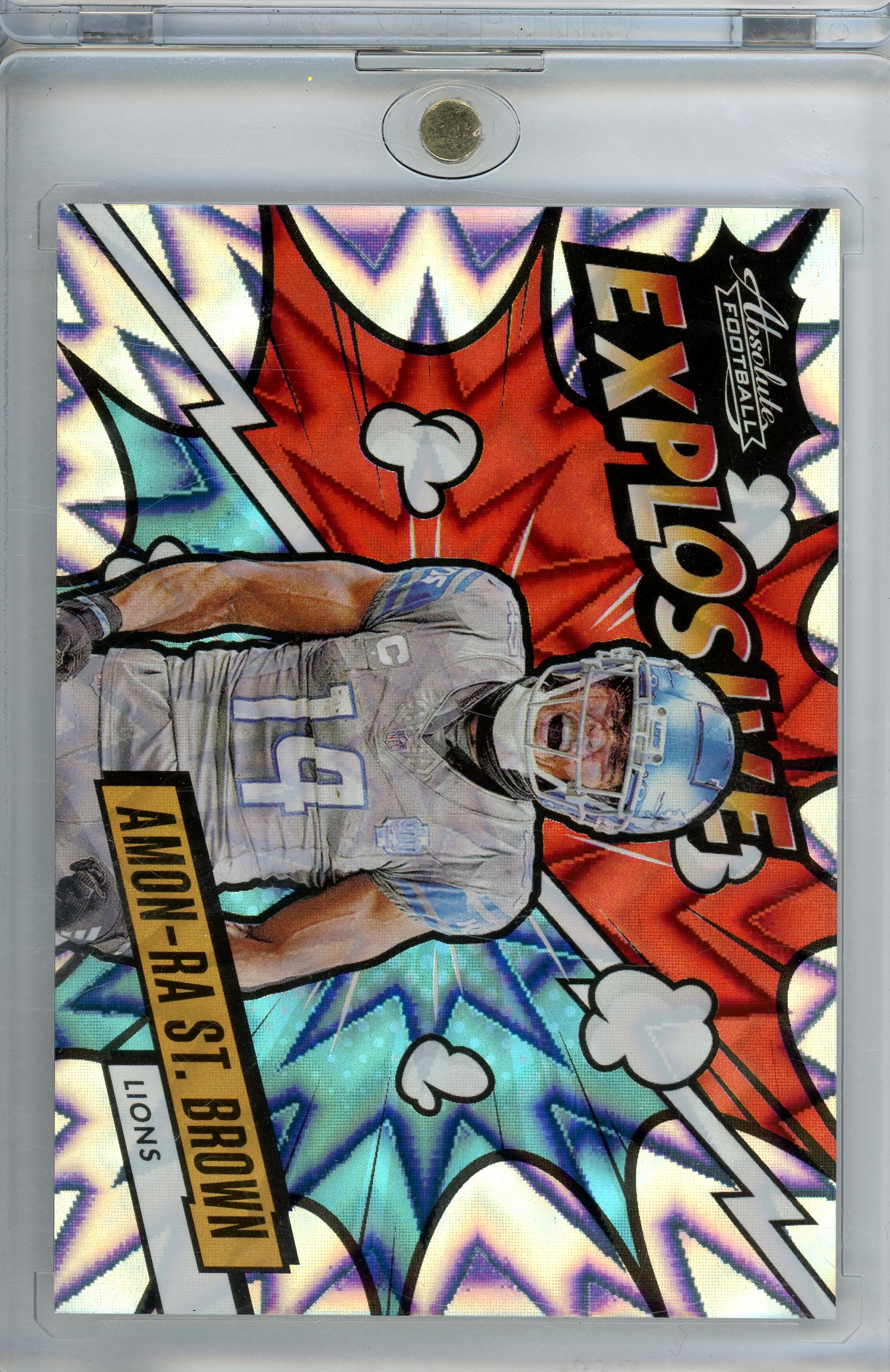 2021 Panini Absolute #EX-ASB Amon-Ra St.Brown Explosive