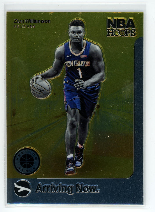 2020-21 Panini Hoops Premium Stock #2 Zion Williamson Arriving Now