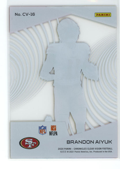 2020 Panini Chronicles #CV-16 Brandon Aiyuk Clear Vision