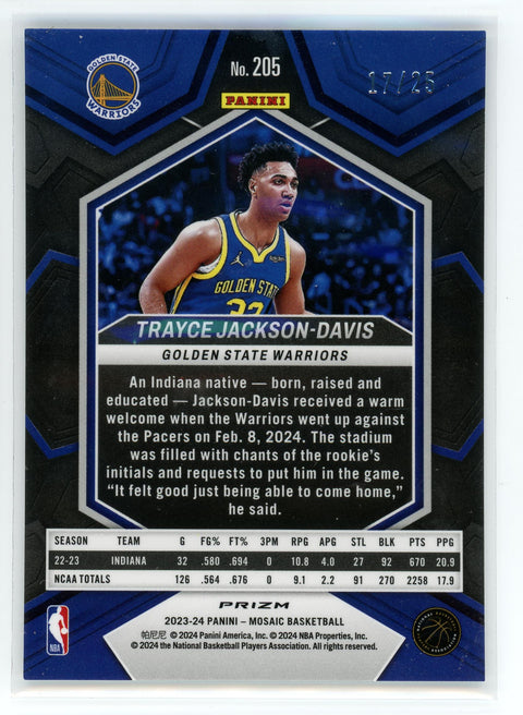 2023-24 Panini Mosaic #205 Trayce Jackson-Davis