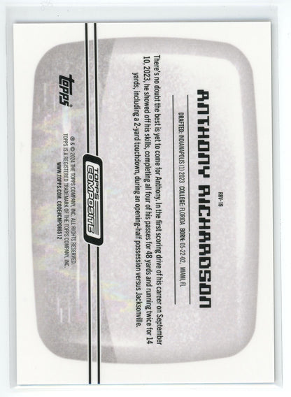 2023 Topps Composite #RRV-19 Anthony Richardson Resurgence Retro Vision