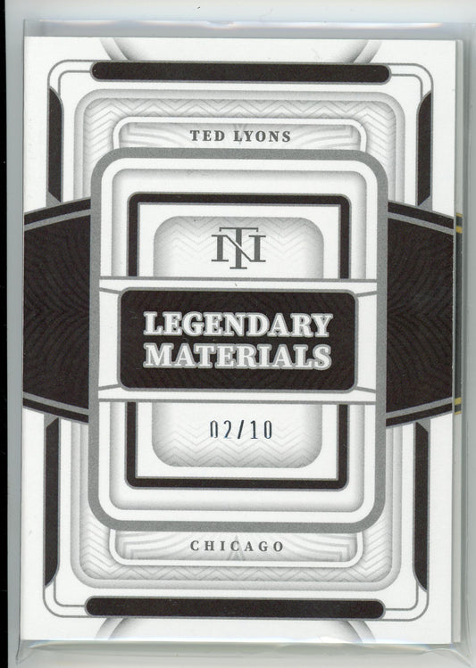2023 Panini Nation Treasures #LMS-TL Ted Lyons Legendry Materials /10