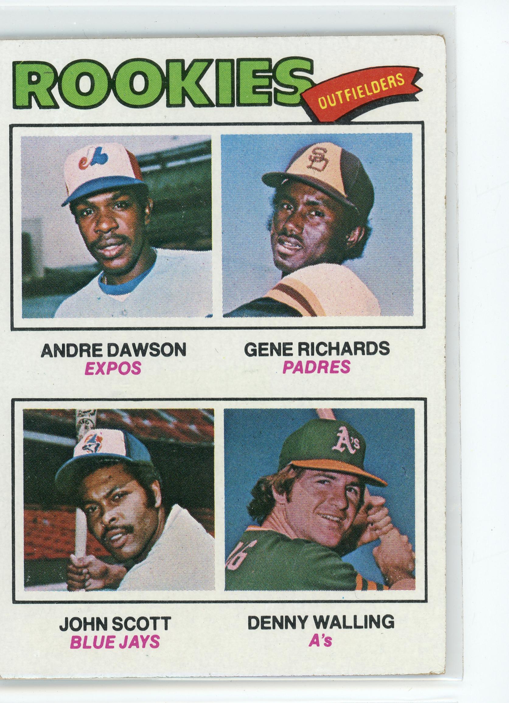 1977 Topps Rookie Outfielders #473 (Andre D./ Gene R./John S./Denny W.)
