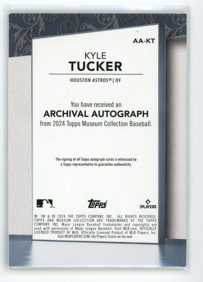 2024 Topps Museum Collection #AA-AK Kyle Tucker Archival Autograph /99