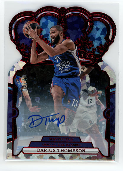 2023-24 Panini Crown Collection #30 Darius Thompson Red Crystal