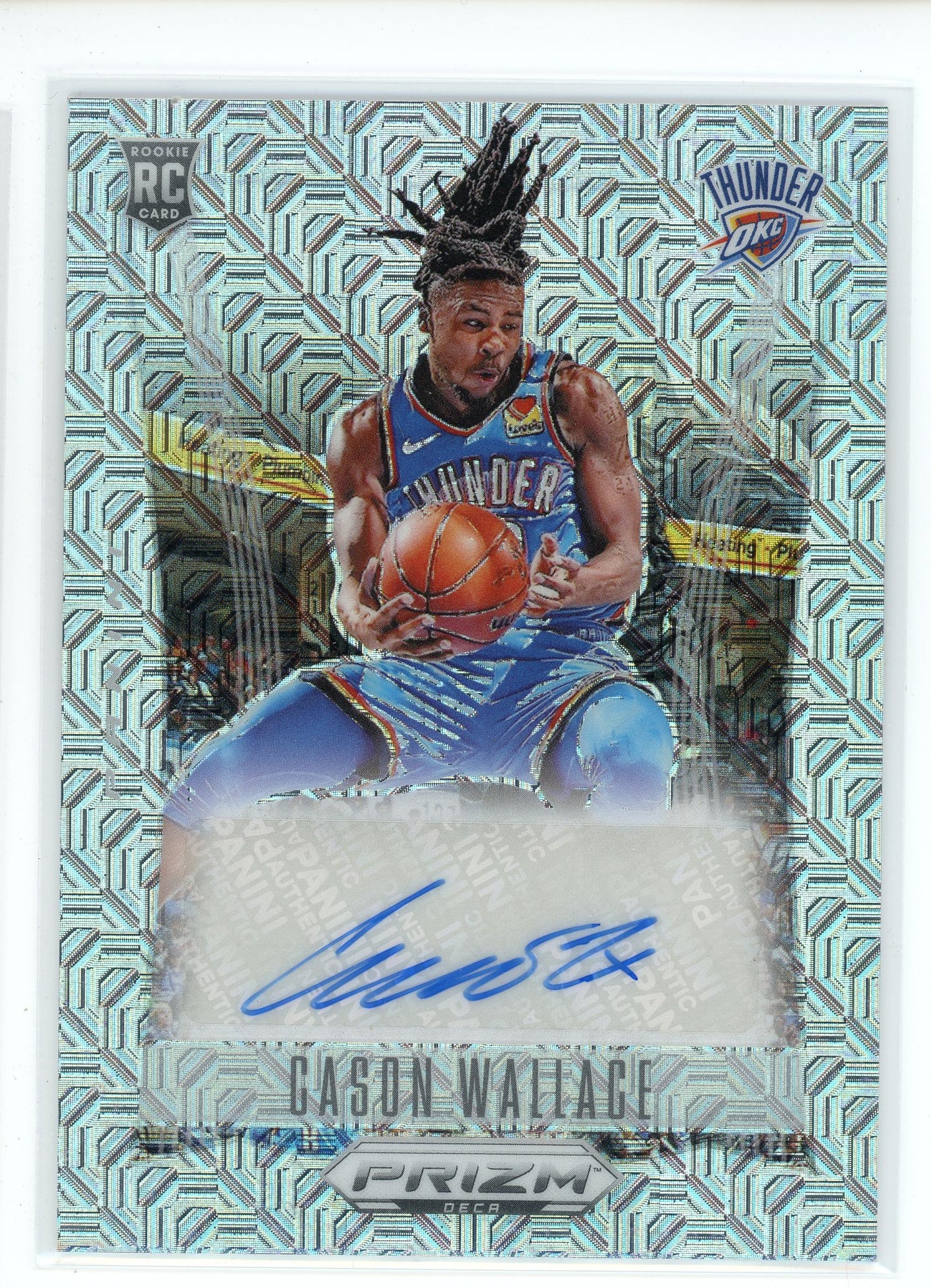 2023-24 Panini Prizm Deca #DS-CAS Cason Wallace Mojo Refractor Rookie Auto /25
