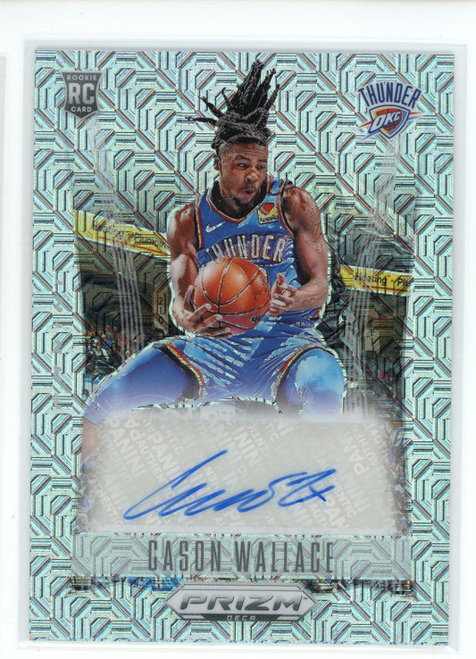 2023-24 Panini Prizm Deca #DS-CAS Cason Wallace Mojo Refractor Rookie Auto /25