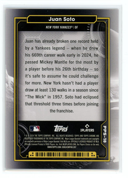 2024 Topps Chrome Planetary Pursuit #PPS-10 Juan Soto The Sun