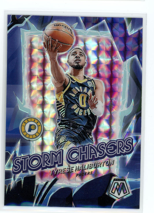 2023-24 Panini Mosaic #10 Tyrese Haliburton Storm Chasers