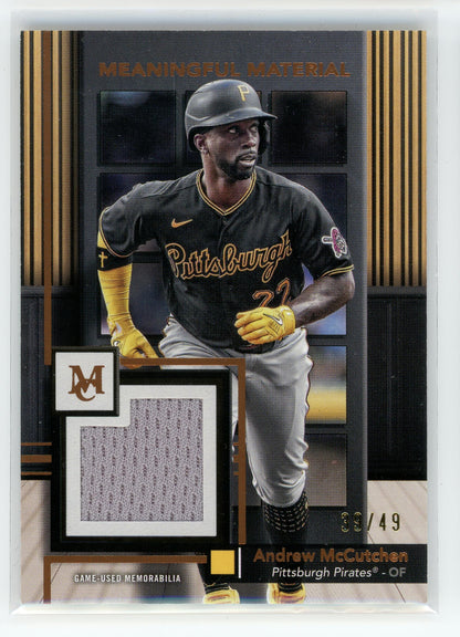 2024 Topps Museum Collection #MMR-Am Andrew McCutchen Relic /49