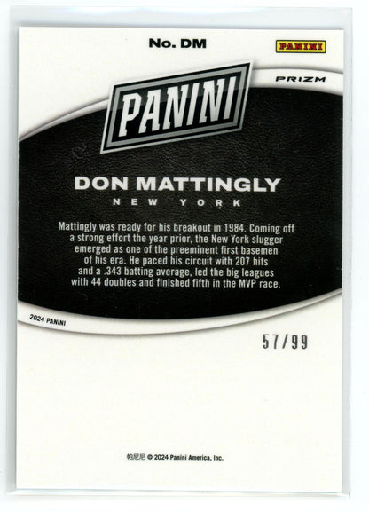 2024 Panini Black Friday #DM Don Mattingly Splash Of Color /99