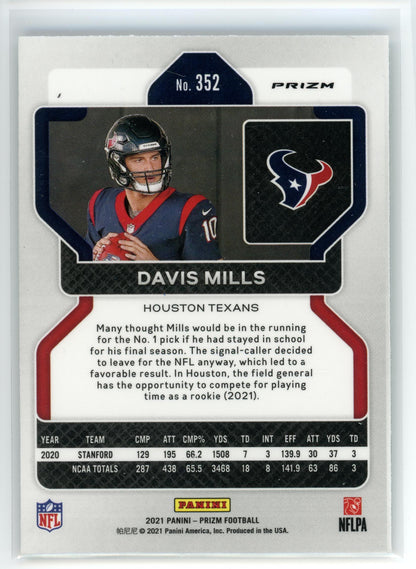 2021 Panini Prizm #352 Davis Mills