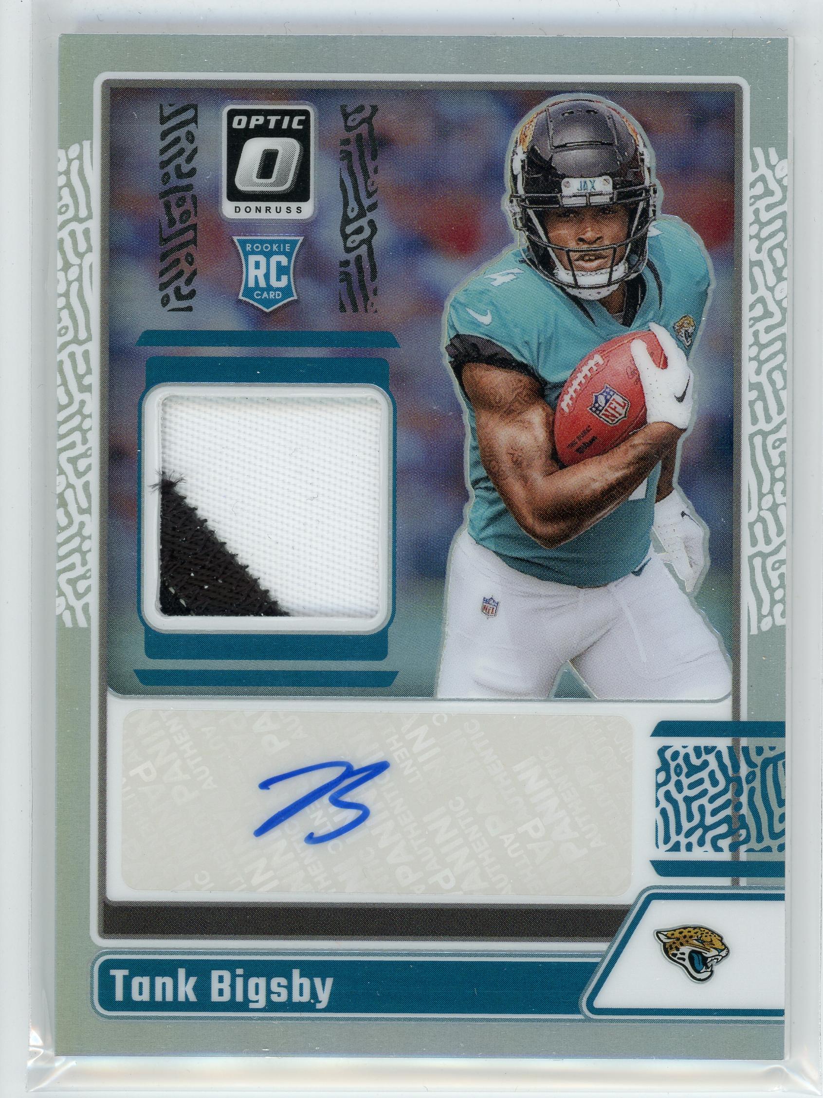2023 Donruss Optic #RPA-TB Tank Bigsby Rookie Patch Auto /25