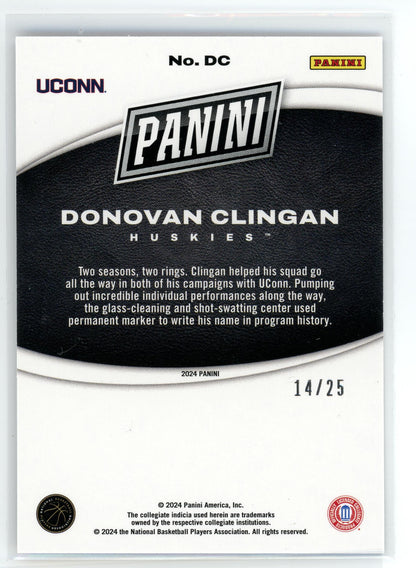 2024 Panini Black Friday #DC Donovan Clingan Purple /25