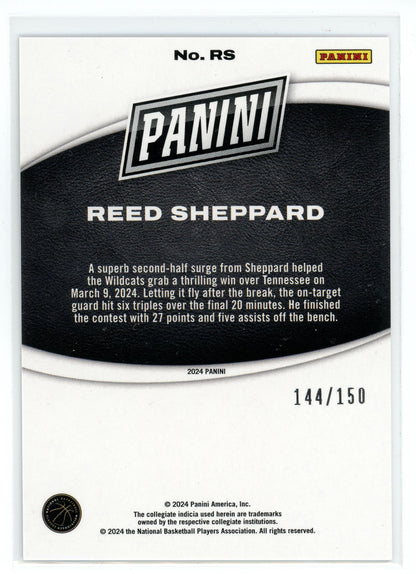 2024 Panini Black Friday #RS Reed Sheppard Holo /150