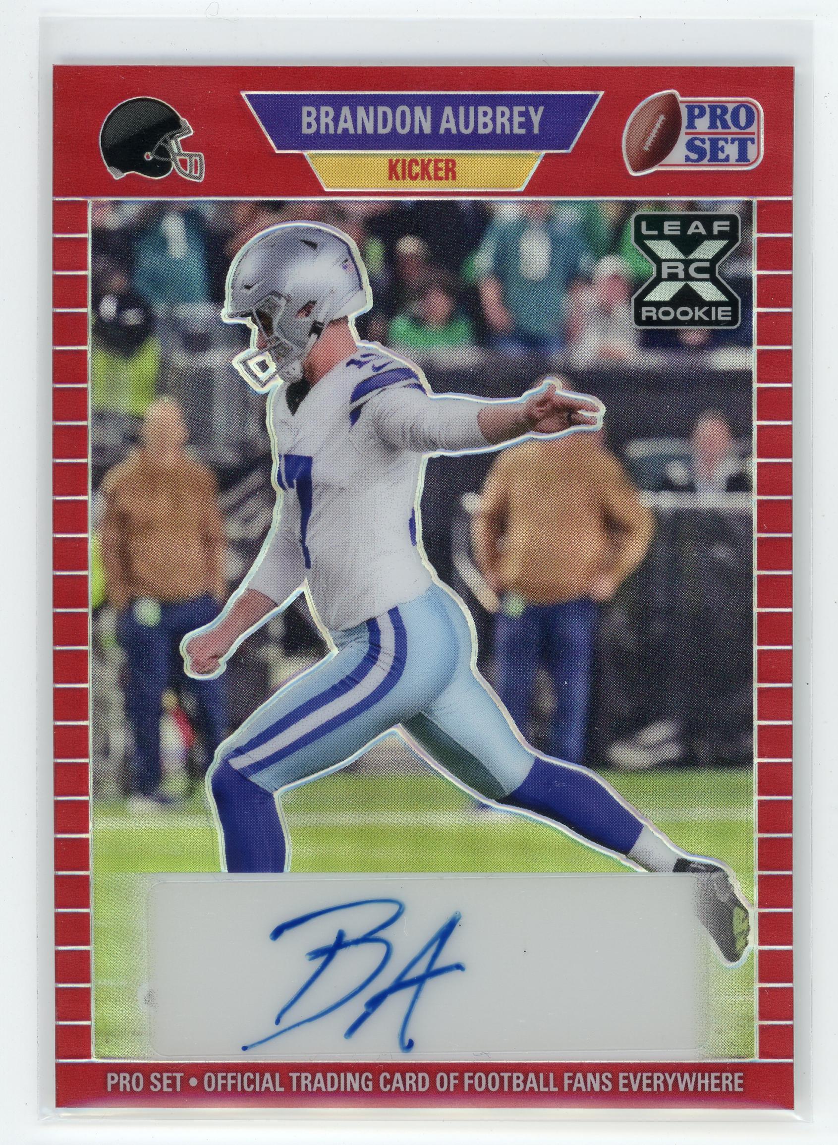 2023 Leaf Pro Set #MPA-BA1 Brandon Aubrey Rookie Auto /208