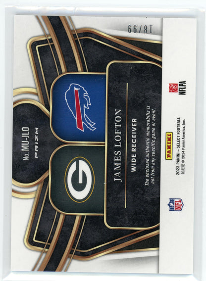 2023 Panini Select #MU-JLO James Lofton Multiverse Patch /99