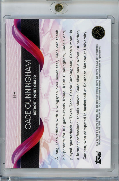 2024 Topps Chrome Helix #H-6 Cade Cunningham