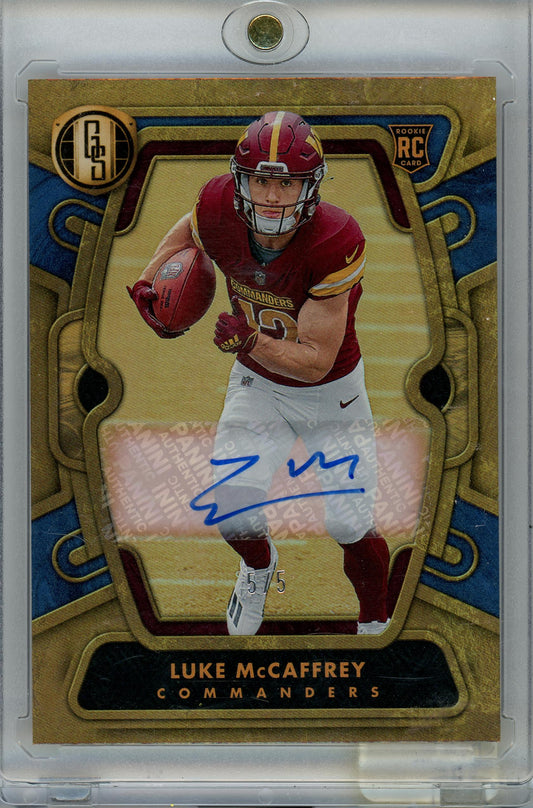 2024 Panini Gold Standard #152 Luke McCaffrey Auto