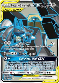 pokemon SM - Unbroken Bonds Lucario & Melmetal GX (Full Art)
