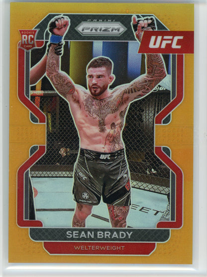 2022 Panini Prizm UFC #162 Sean Brady Orange Prizms /99