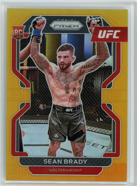 2022 Panini Prizm UFC #162 Sean Brady Orange Prizms #/99
