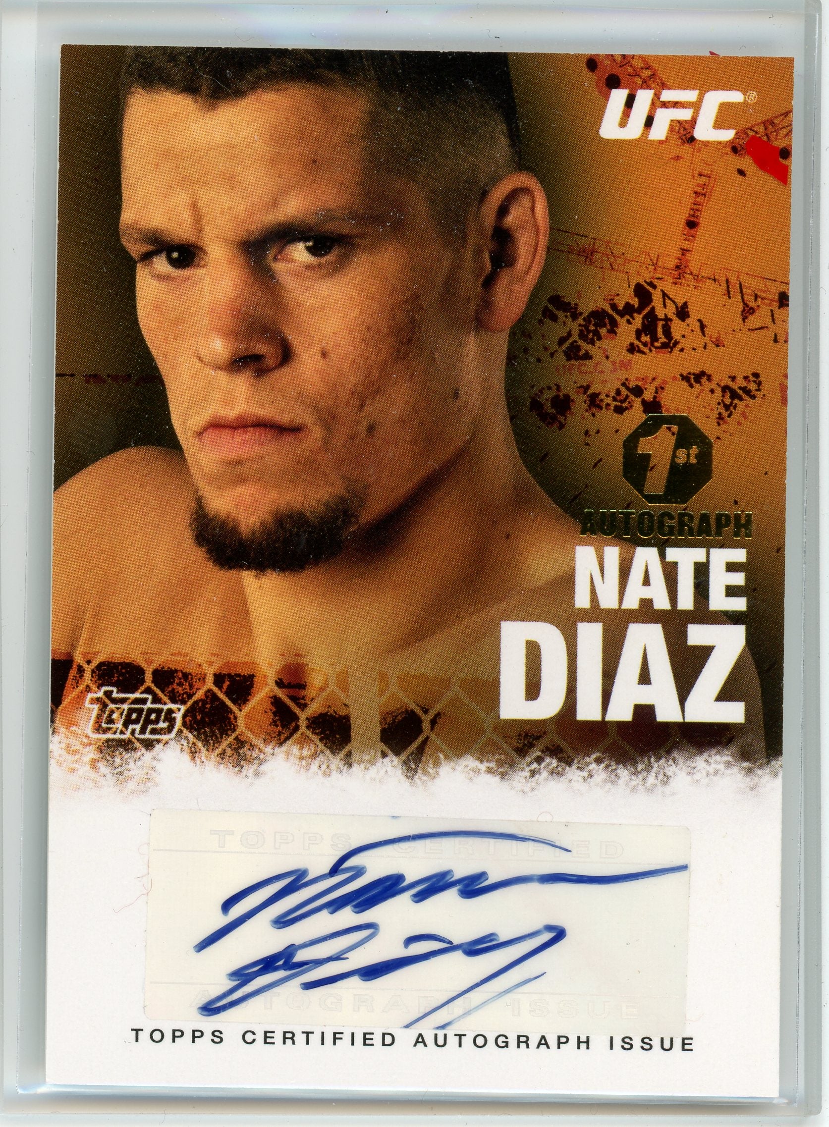 2010 Topps UFC #FA-ND Nate Diaz Autograph