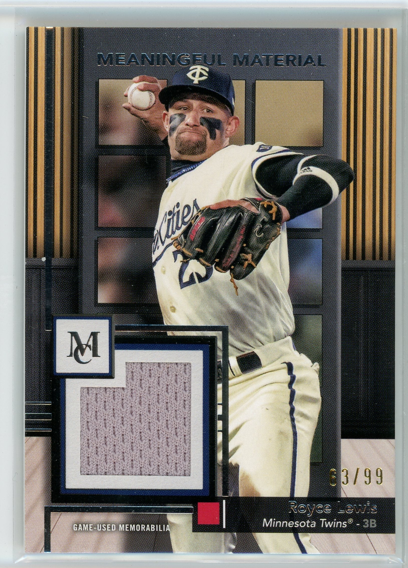 2024 Topps Museum #MMR-RL Royce Lewis Meaningful Materials Relics /99