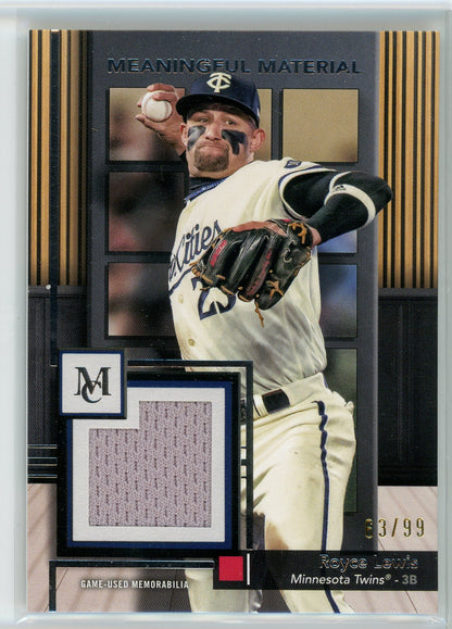 2024 Topps Museum #MMR-RL Royce Lewis Meaningful Materials Relics /99