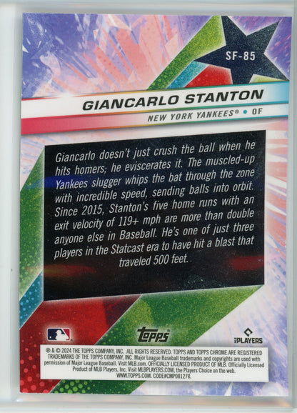 2024 Topps Chrome #SF-85 Giancarlo Stanson Starfractor