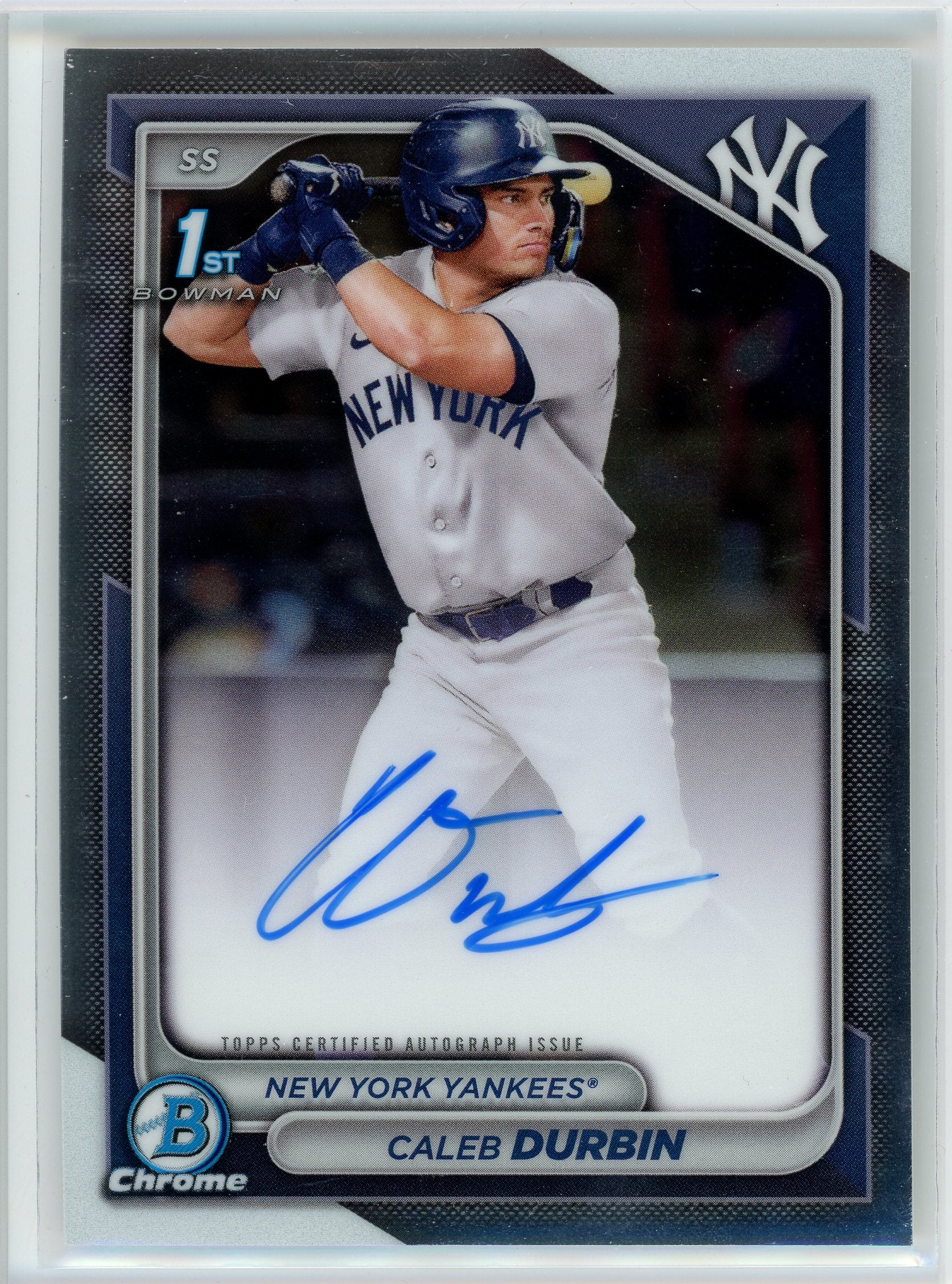 2024 Bowman Chrome #CPA-CD Caleb Durbin Prospects Autographs